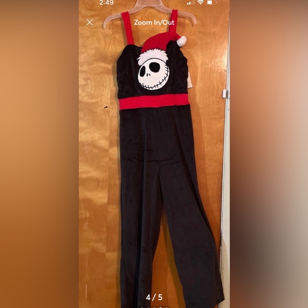 COPY - NIGHTMARE BEFORE CHRISTMAS JUMPSUIT,worn once,LIKE NEW